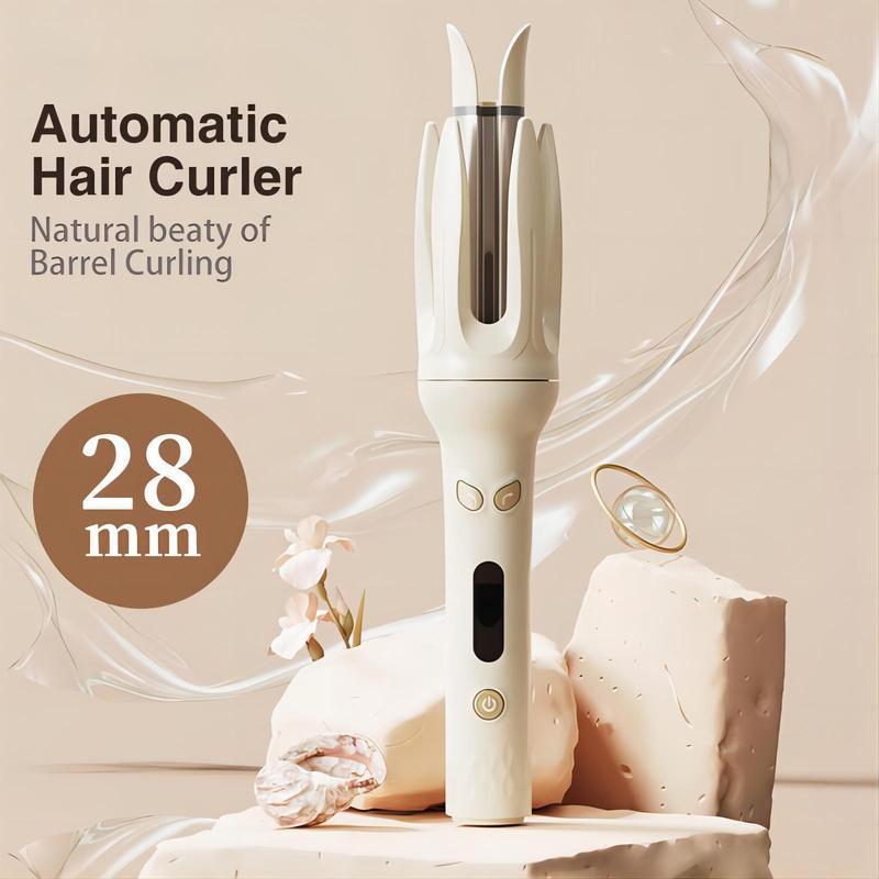 Automatic Hair Curling Iron, Trending Products, 28mm Barrel Hair Curler Wand, 4 Modes Temperatures Curling Iron with Negative Generator