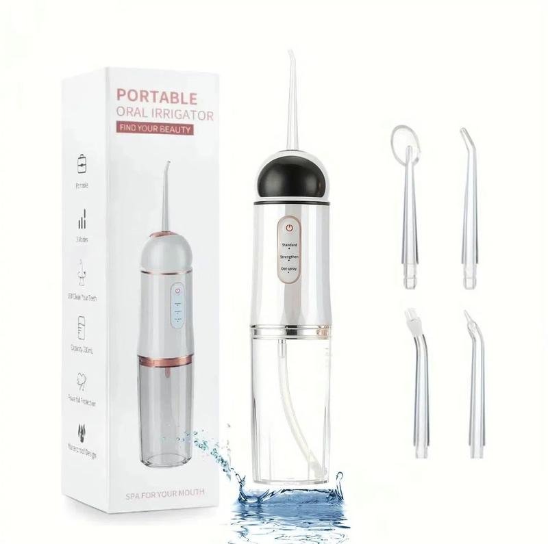 Portable Oral Irrigator - Advanced Water Flossing Technology, Adjustable Pressure Settings Flosser Teeth Cleaner