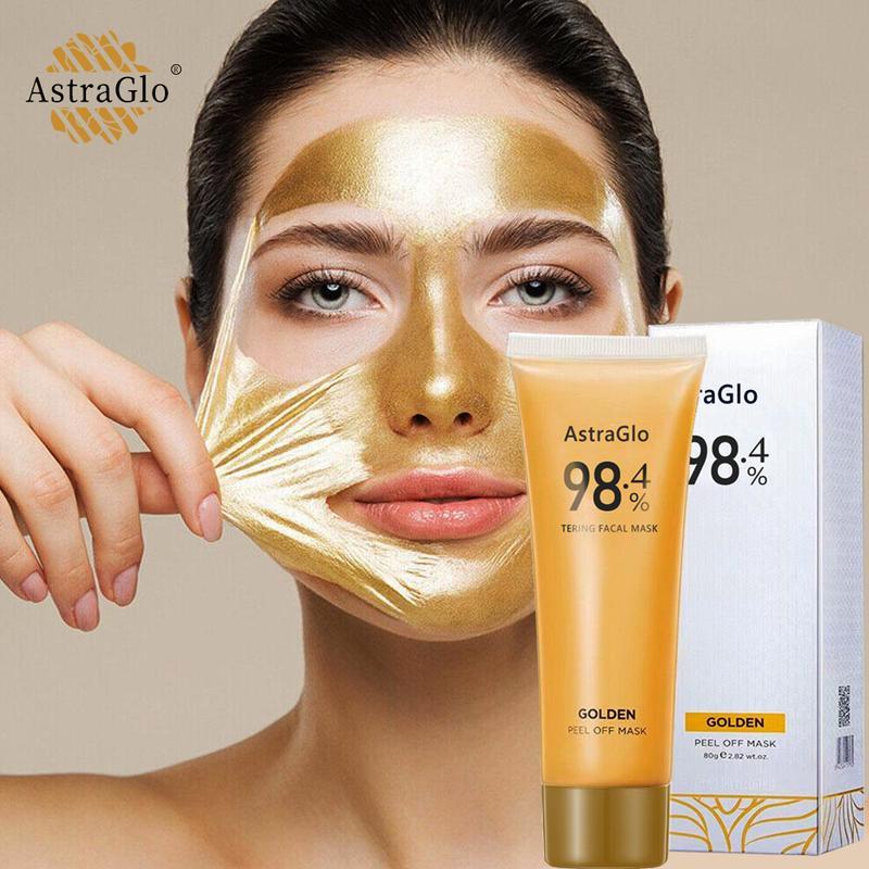 98.4% Gold Peel-0ff Mask -3-in-1 Anti-Wrinkle, Blackhead Removal &Hydrating, with Rosa Damascena, HamamelisVirginiana,& Tremella Fuciformis | 2.82 0Z