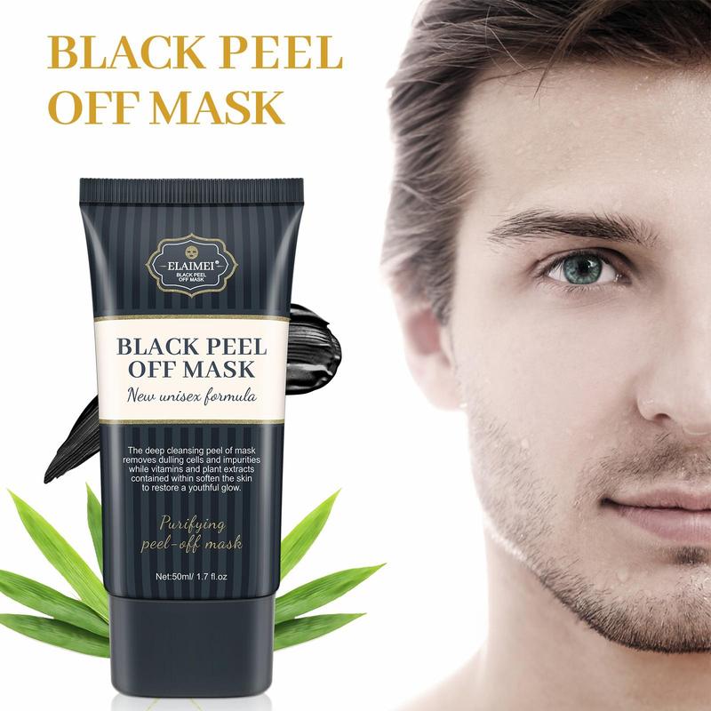 Black Peel Off Mask, 1 2 Counts Deep Cleansing Facial Mask, Moisturizing Facial Mask for All Skin Types, Facial Care Product for Women & Men