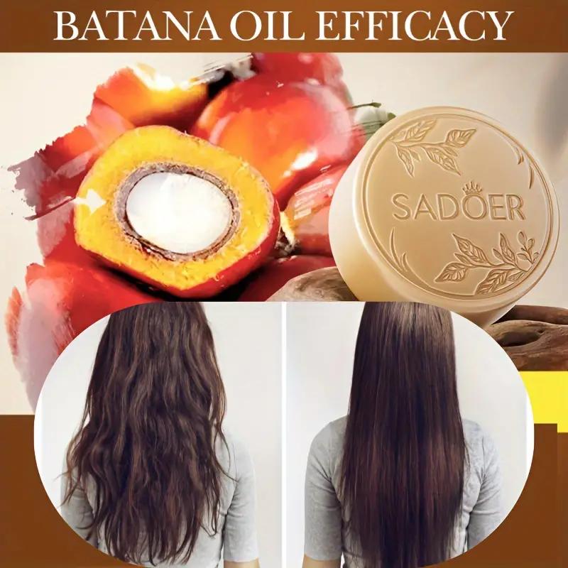 Batana Oil Shampoo Bar for Hair Growth，Organic Batana Oil Bar from Honduras, Silicone Free, Natural Batana Bars for Prevent Hair Loss,Thickening Pure Batana Oil Solid Shampoo - Smoothes Frizzy Hair Deep Cleansing Hair Scalp Oil Control Shampoo Soap