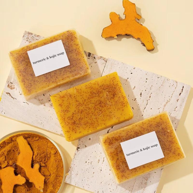 Lemon Turmeric Kojic Acid Soap Lemon Kojic Acid Soap Bar Turmeric Soap Bar Kojic Acid Soap for Face