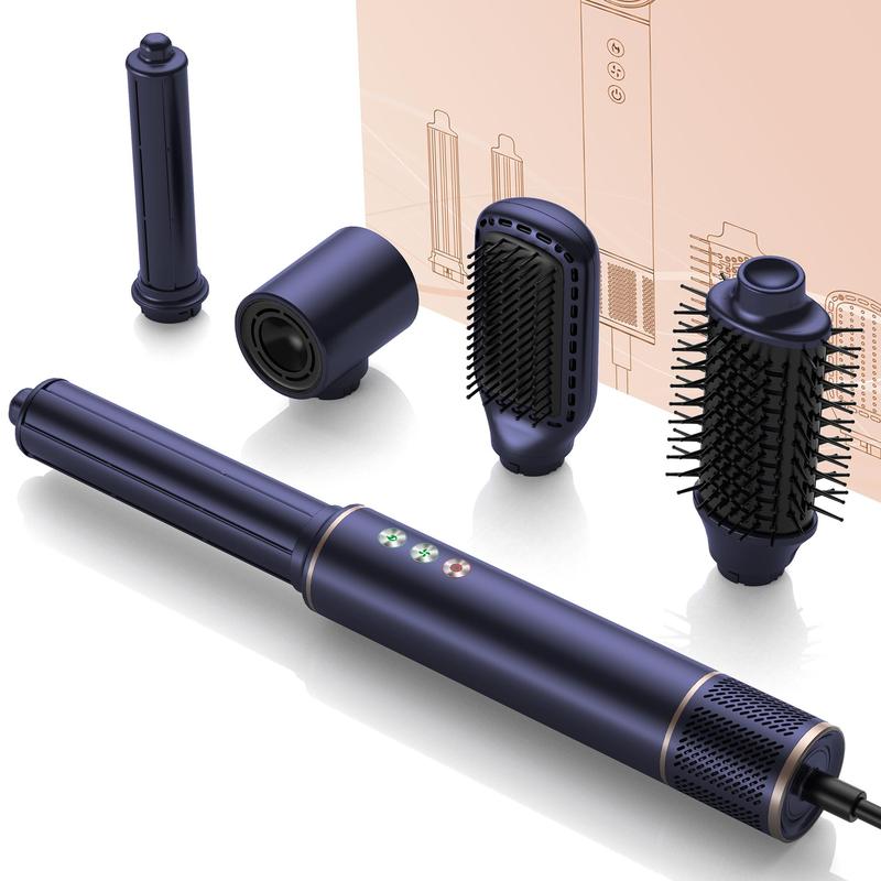 5 in 1 Hair Dryer Brush Set, 1 Box Hair Dryer & Curling Iron & Straightening Brush, Hair Styling Tool for Home & Salon Use