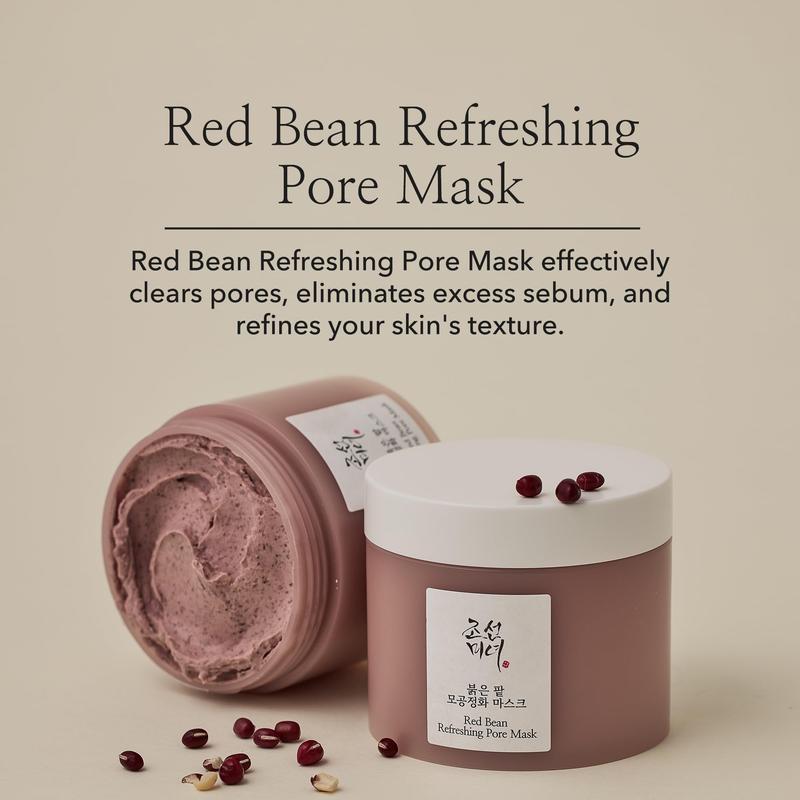 Beauty of Joseon Red Bean Pore Refreshing Mask Mud Cream Hydrating Wash Off Pack, Pore Cleansing Exfoliator, Korean Skin Care for Men and Women 140ml, 4.73 fl.oz