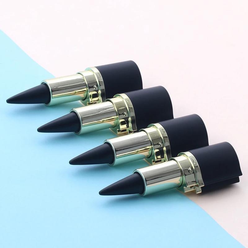 Natural Black Eyeliner cream WaterproofLong-lasting Quick Dry Eye Liner Pen MakeupTools Eyeliner Pencil Cosmetics Lipliner Brush Daily