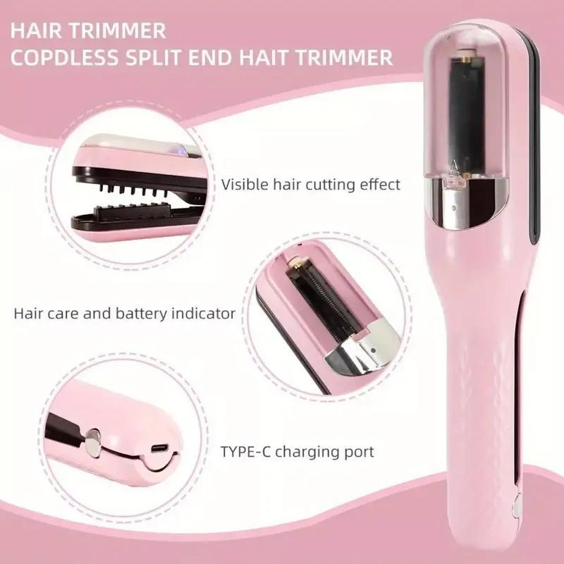 Electric Hair Trimmer, 1 Set Portable Rechargeable Hair Clipper with Accessories, Professional Hair Trimmer for Women & Girls