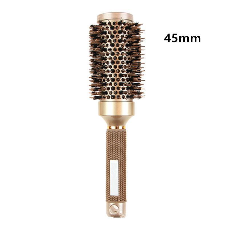 Round Hair Brush, 1 Count Professional Hair Comb, Salon Barber Hairbrush, Hairdressing Styling Tool, Heatless Hair Styling Tool for Women & Men