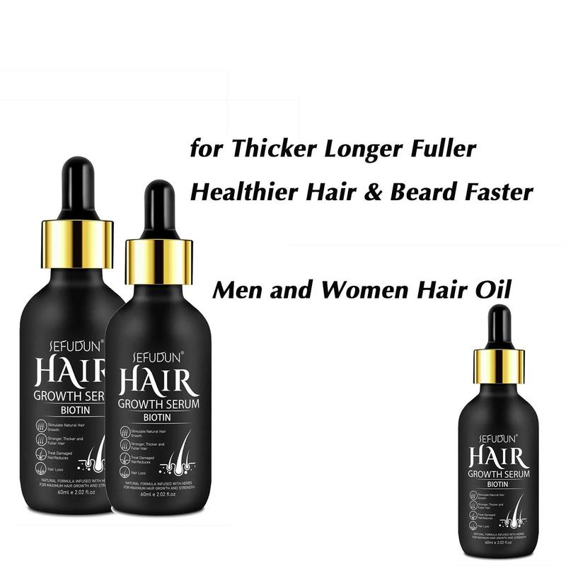 Hair Strengthening Serum with 0.25mm Roller, Natural Ingredients Hair Care Serum, Deep Moisturizing Hair Serum, Suitable for Men & Women, Christmas Gift