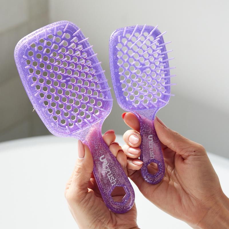 FHI Heat UNbrush Detangling Brush Duo: Original UNbrush and Mini UNbrush Duo Haircare Heatless