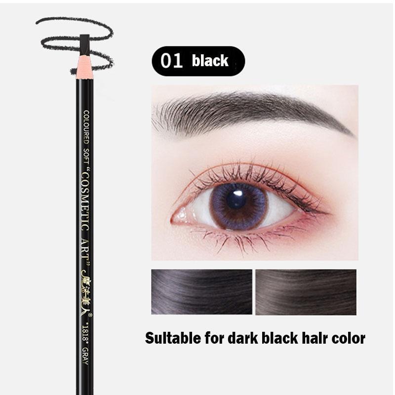 Waterproof Eyebrow Pencil, Long Lasting Eyebrow Pencil, Brow Styling Brush, Sweat Proof Fine Tip Brow Shading & Filling Pencil, Makeup Tool Easy to Apply, Christmas Gift