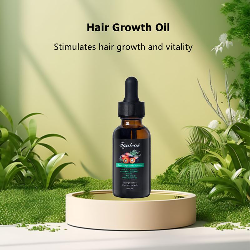 Tgideas Rosemary & Batana Oil -Blended with Jojoba & Argan Oil-100% Organic Essential Oil forHair Haircare Daily Repairing Restore Moisture Vitamins