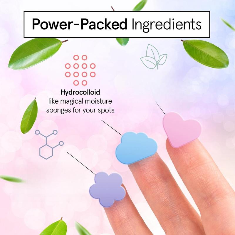 Cloud & Heart Pattern Pimple Patch, 108pcs box Hydrocolloid Invisible Acne Cover Patches, Skin Care Products for Women & Men