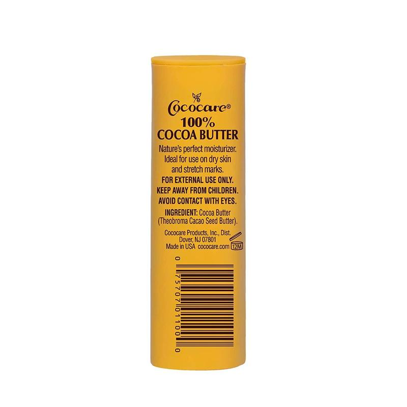 100% Cocoa Butter Stick - All-Natural Cocoa Butter Emollient for Ultimate Skin Hydration & Protection - The Yellow Stick - (2 Pack)