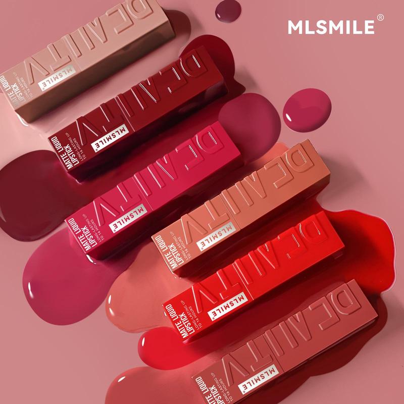 Long Lasting Waterproof Lip Sticks, 1 Count Moisturizing Matte Lipstick, Suitable for All Occasions Lip Makeup, Girls and Women Makeup Accessories