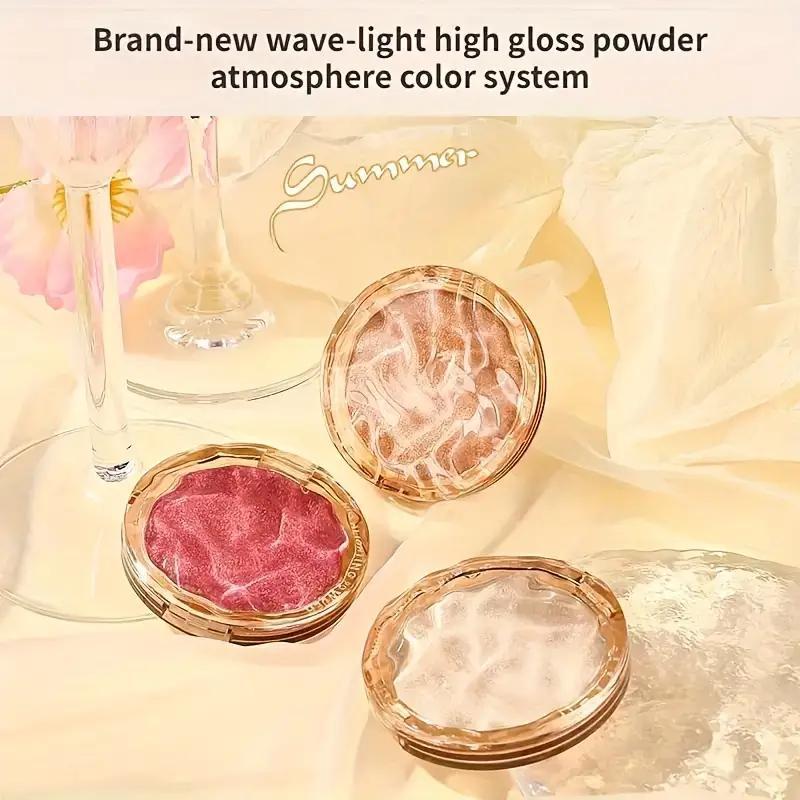 Shimmering Highlighter Powder, Long Lasting High-gloss Sparkling Makeup Powder, Natural Eye Shadow Shining and Highlighting Powder, for Face Highlighter Makeup