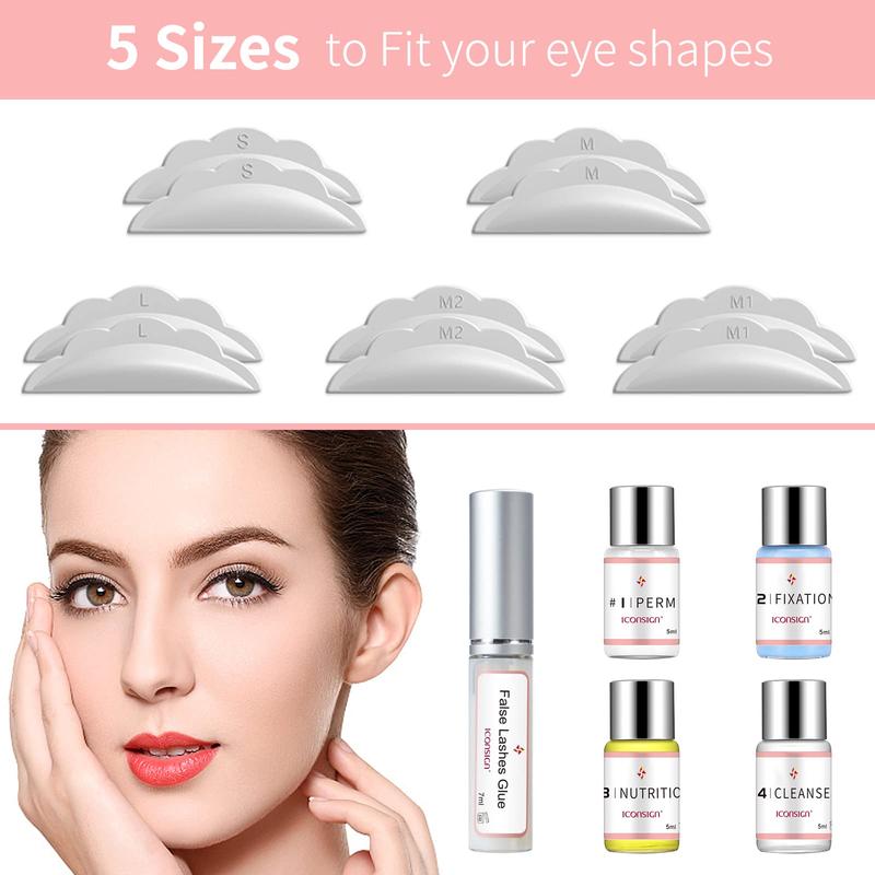 Professional Eyelash Perm Kit, Curling Eyelashes Lift Kit, Salon Lash Lift Kit Curl Eyelash Perming Kit, Semi-permanent Natural Curly Eyelashes Extension Kit, Lash Lift Kit, Lash Perm Kit,  Makeup Set