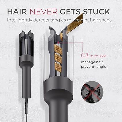 TYMO Ring Plus Ionic Hair Straightener Brush & TYMO CurlPro & Hair Oil - Compacted Wave Curling Iron for Easy Comfort Styling hair