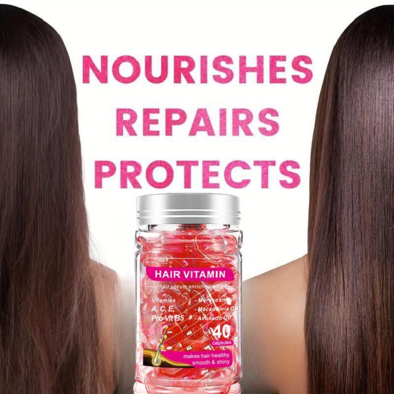 Hair Vitamin Capsules, Hair Serum, Nourishing Hair Essence Oil Capsules, Natural Hair Care Product for & Hair Care, Christmas Gift