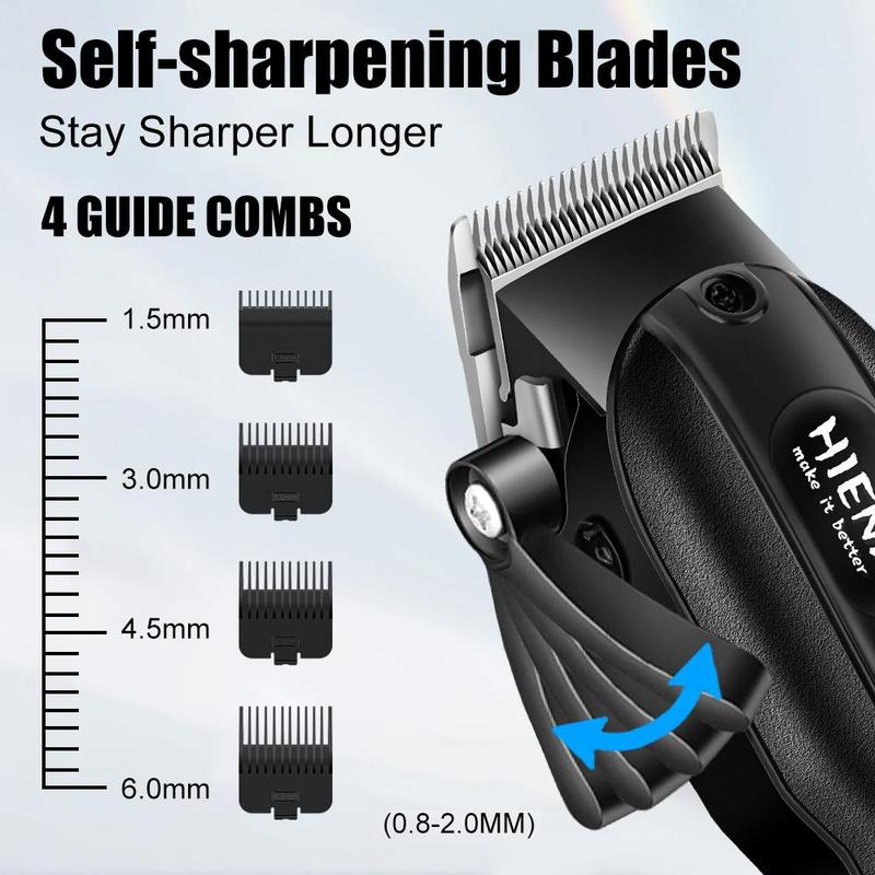 Electric Hair Clipper for Men, 1 Box Professional Cordless Hair & Beard Trimmer, Rechargeable Haircut Barber Clipper, Hair Cutting for Men, Hair Salon