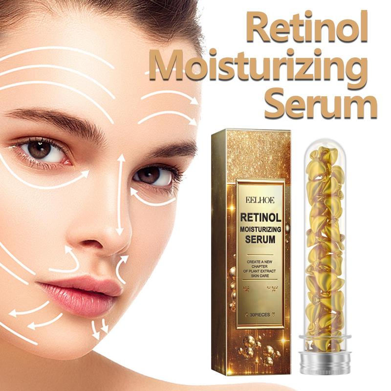 Retinol Moisturizing Face Serum, Hydrating Facial Essence, Smoothing Face Capsule For Women & Men, Skin Care Product For Daily Use