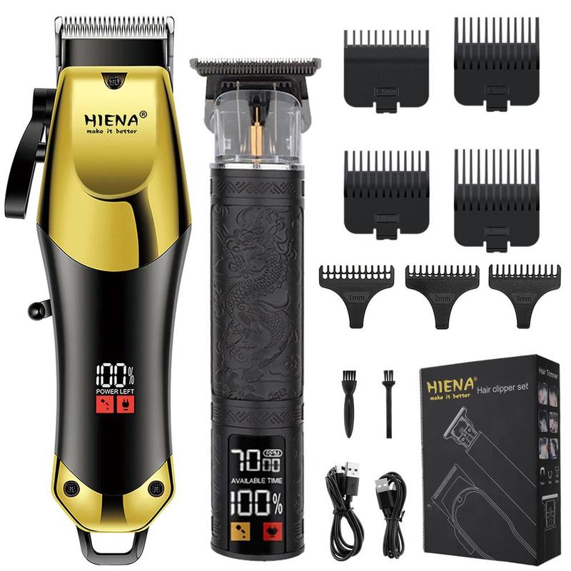 Electric Hair Clipper Kit, 1 Box Professional Cordless Hair Trimmer & Shaver & Accessories, Rechargeable Hair Trimmer for Men