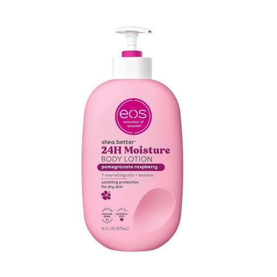 eos Shea Better Body Lotion - Pomegranate Raspberry, For Dry Skin, 16 fl oz