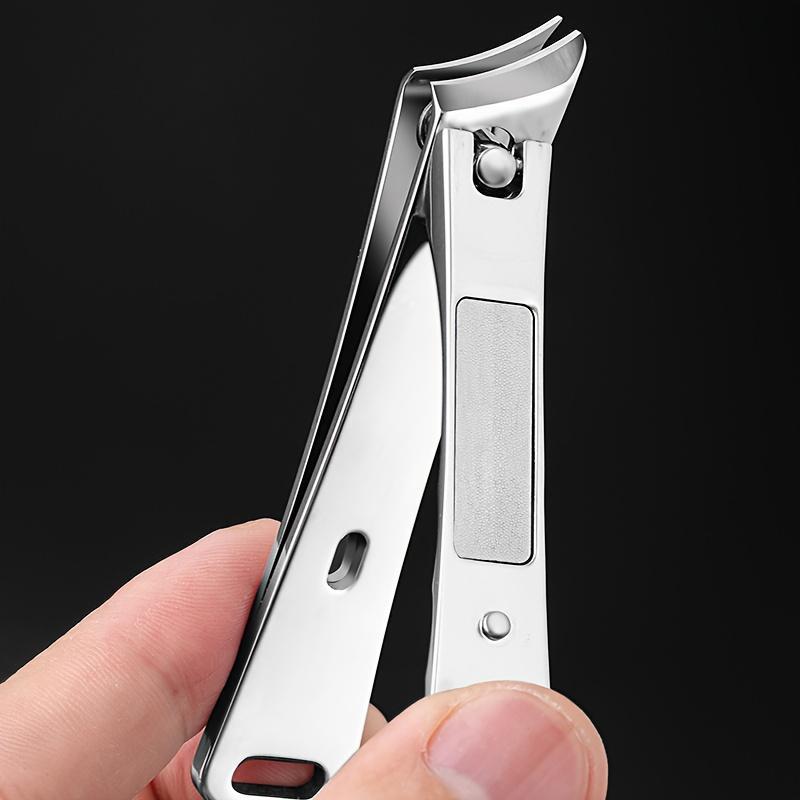 Stainless Steel Nail Trimmer, Anti-Splashing Nail Trimmer, Nail Trimmer for Men & Women, Manicure & Pedicure Tool