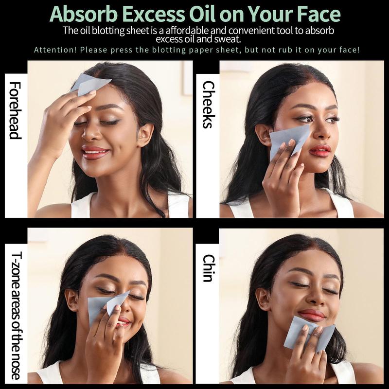 Oil Blotting Sheets For Face, 200 Counts Oil Blotting Papers For Face, Blotting Paper for Oily Skin, Oil Control Film, Oil Absorbing Sheets For Face, Oil Absorbing Tissues