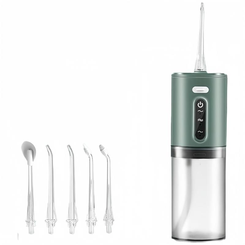 Electric Water Flosser Rechargeable Water Toothpick Dental Cleaning and Flossing Water Dental Portable Floss Rinser Oral Water Flosser Travel Adults 5 Nozzle Halloween, Thanksgiving, Christmas gifts