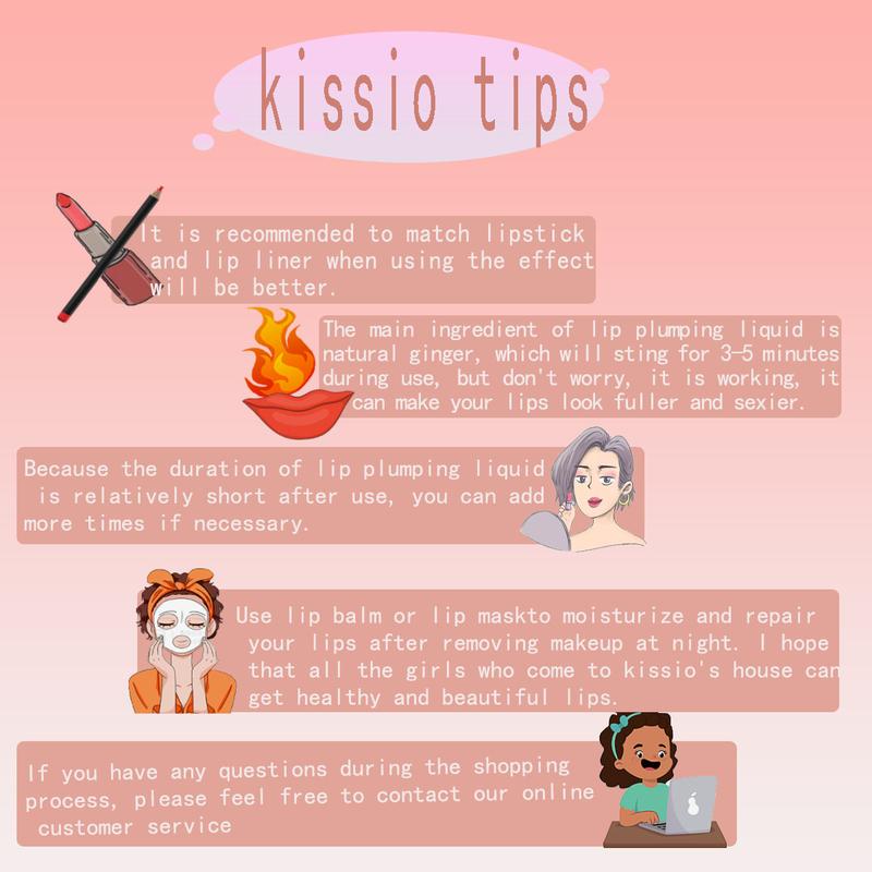 KISSIO Lip Plumper Set,Refer to reviews before purchasing,the effect varies from person to person. If you don't meet your expectations, please seek help from customer service. Very Small Package, Easy to Carry,Natural Lip Care,Day and Night use(4PCS)