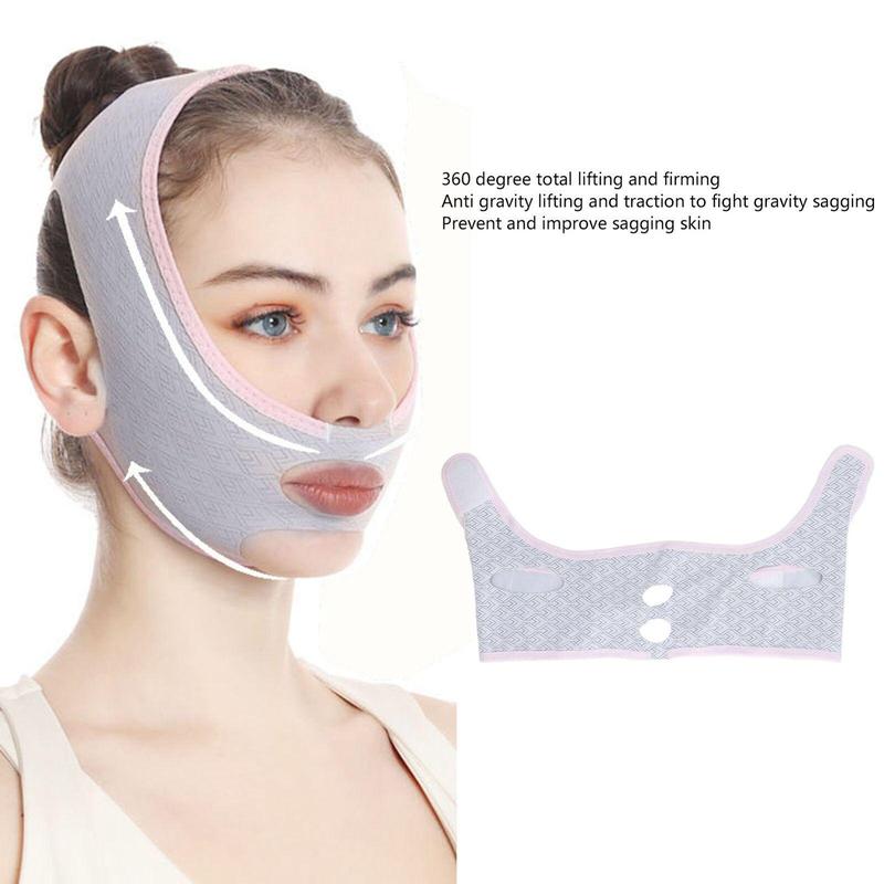 V-shaped Face Bandage, Reusable Face Bandage, Face Lifting & Tightening Face Bandage, Facial Skin Care Tool