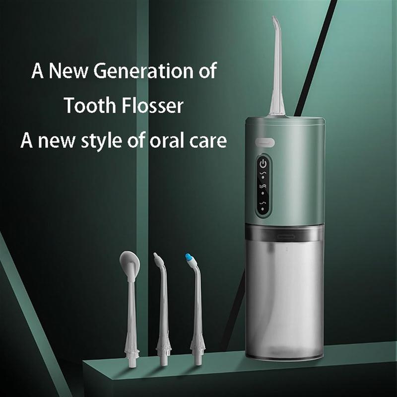 Electric Water Flosser Rechargeable Water Toothpick Dental Cleaning and Flossing Water Dental Portable Floss Rinser Oral Water Flosser Travel Adults 5 Nozzle Halloween, Thanksgiving, Christmas gifts