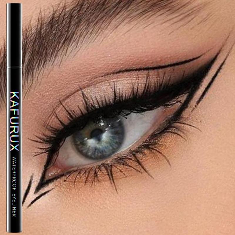 Waterproof Liquid Eyeliner, 1 Count 5 Counts Long Lasting Eyeliner, Quick Drying Eyeliner Pen, Professional Daily Makeup Accessories