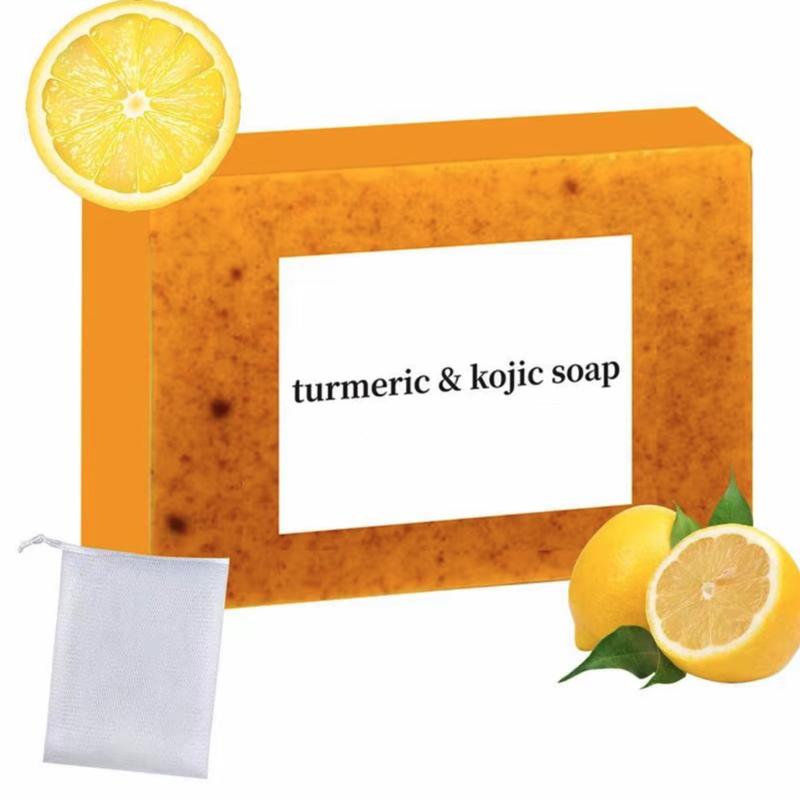 Lemon Turmeric Kojic Acid Soap Lemon Kojic Acid Soap Bar Turmeric Soap Bar Kojic Acid Soap for Face