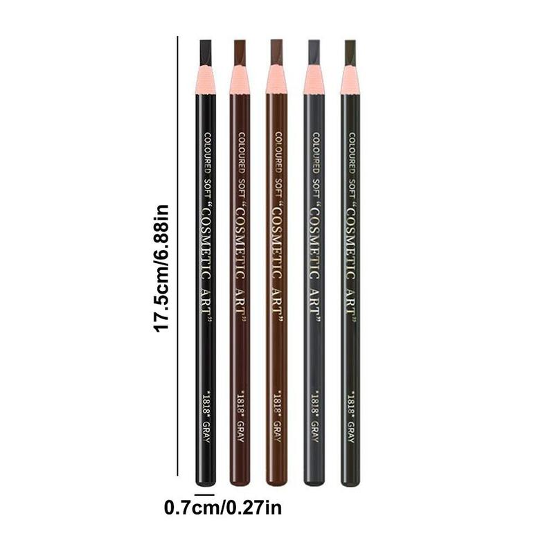 Waterproof Eyebrow Pencil, Long Lasting Eyebrow Pencil, Brow Styling Brush, Sweat Proof Fine Tip Brow Shading & Filling Pencil, Makeup Tool Easy to Apply, Christmas Gift