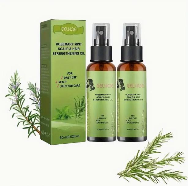 Rosemary Mint Scalp and Hair Oil With Biotin & Essential Oils, Nourishing Treatment for Split Ends and Dry Scalp for All Hair Types Haircare Comfort