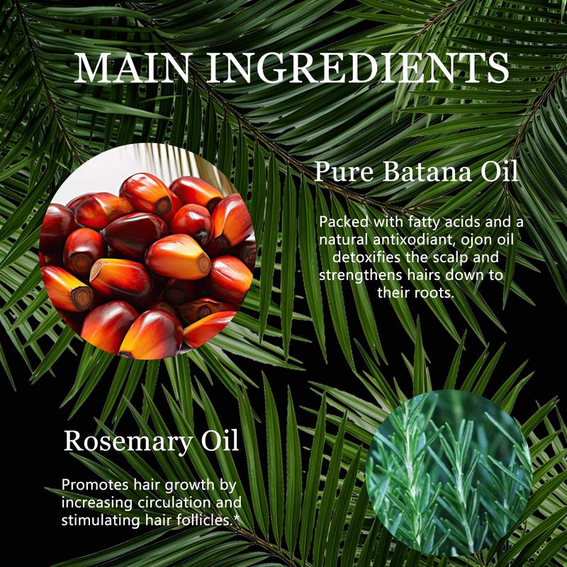 Tgideas Rosemary & Batana Oil -Blended with Jojoba & Argan Oil-Organic Essential Oil forHair Haircare Daily Repairing Restore Moisture Vitamins