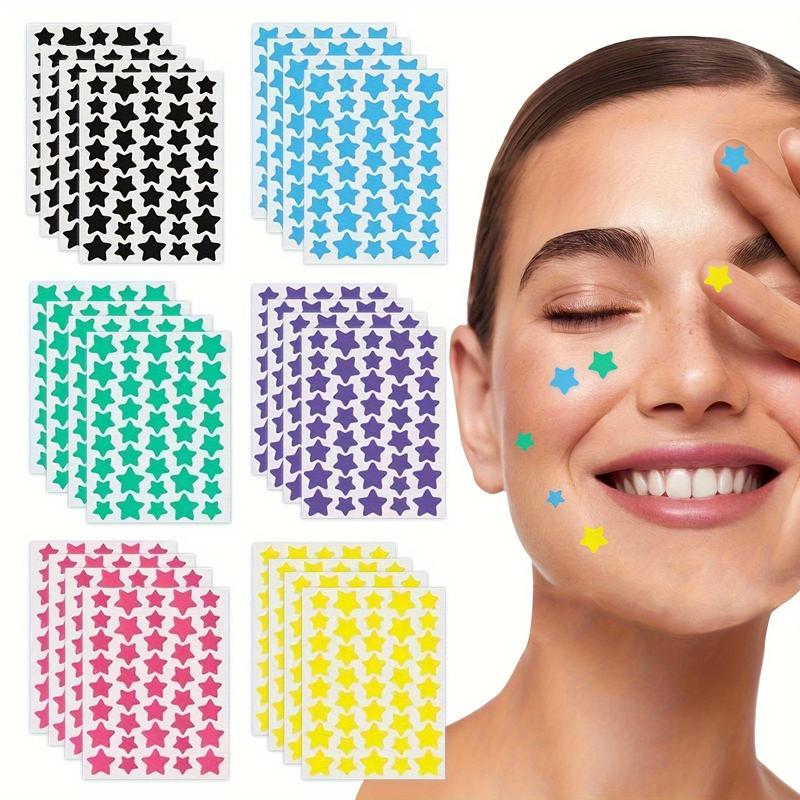 Star Shaped Facial Acne Covering Sticker, 960 240pcs Deep Cleansing Face Pimple Cleaning Stickers, Facial Skin Care Product for All Skin Types