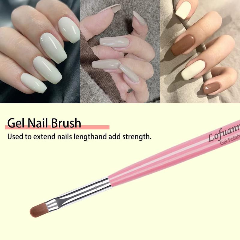 Lightweight & Comfortable Nail Art Brush Set, 6 Counts box Nail Tip Design Tool, DIY Manicure Tools for Women