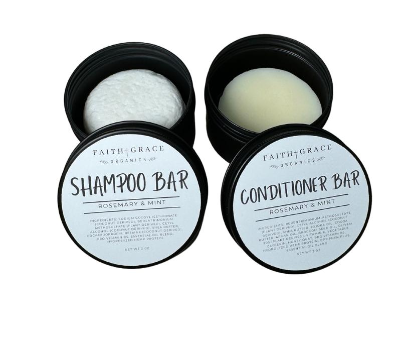 Solid Shampoo and Conditioner, Made in USA, All Natural