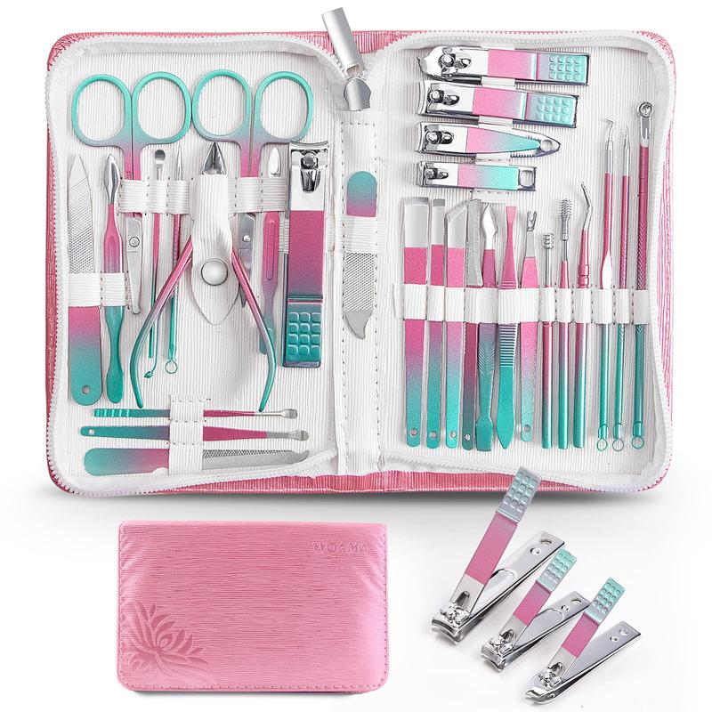 Trending! Manicure Set 30-in-1 - Pedicure Kit & Nail Clippers Set! Professional Stainless Steel Nail Kit for Women and Men. Get a Comprehensive and High-Quality Nail Care Set!