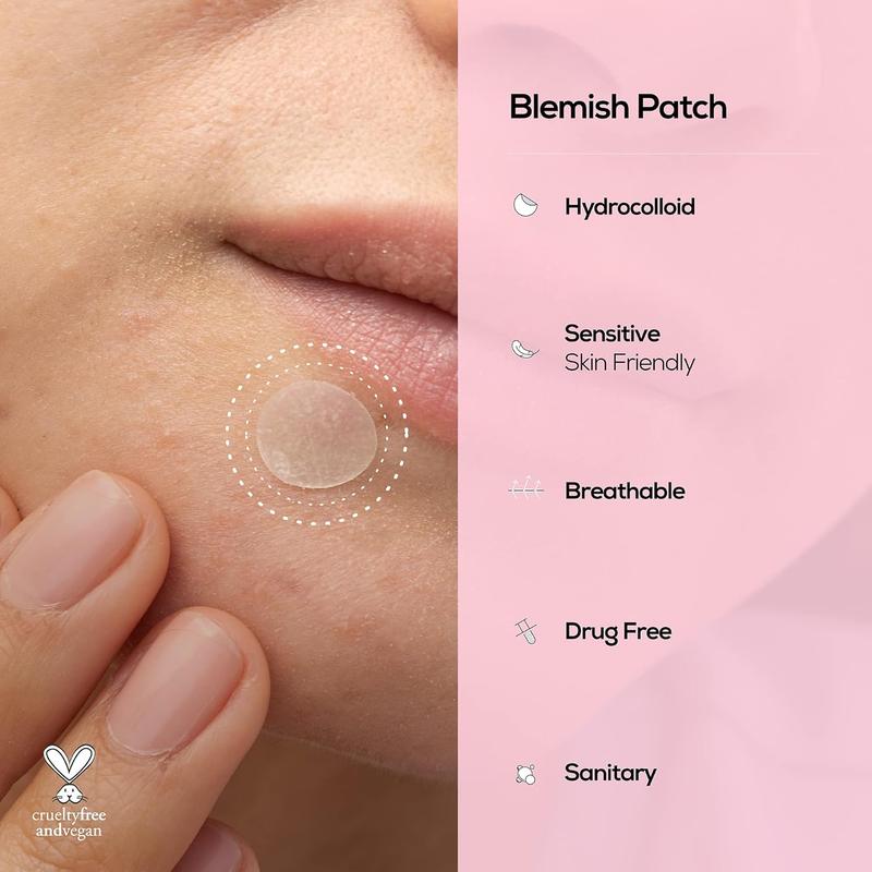 On the Go Hydrocolloid Blemish Patch | Blemish Spot Treatment | Face and Body | Pimple Patch Dispenser | Korean Beauty | 108 Patch