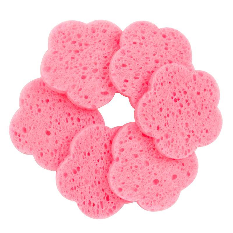 Cute Flower Shaped Facial Compressed Sponge, 20pcs set Floral Design Face Scrubber Facial Cleanser Sponge for Home & Travel Use