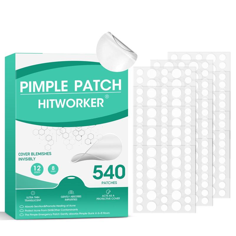 Disposable Acne Patch, 540pcs set Acne Absorbing Cover Patch, Hydrocolloid Acne Patches For Face Zit Patch Acne Dots