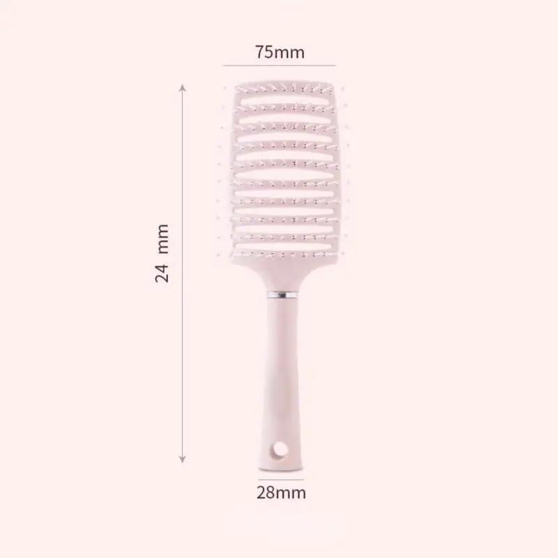 Hollow out Circular Hair Brush, Vented DetanglingHair Comb with Curved Design, Multi-use ScalpMassage Combs for Daily Use, Suitable forBusiness Trip ,Travel and Daily hair Care , back toschool Gift Haircare Heatless comb