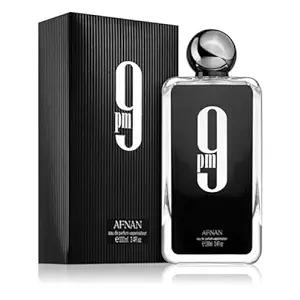 Afnan Perfumes | 9 PM - Mens Fragrance - 3.4 oz (100ml) Eau De Parfum - Vanilla - Amber - Warm & Spicy