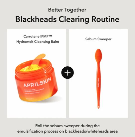 [APRILSKIN Official Store] Carrotene Blackhead-Free Double Cleansing Duo (Cleanser + Cleansing Balm) | Makeup Remover, Blackhead & Sebum Deep Cleanser  | Glass Glow Skin | Kbeauty