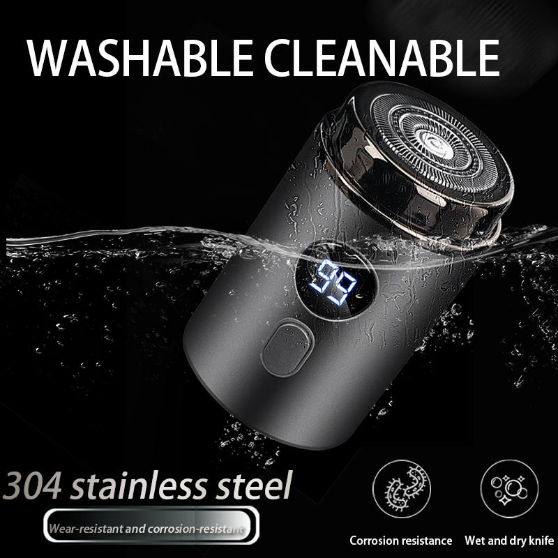 Mini Electric Shaver, Travel Razor, IPX7 Waterproof Cordless Portable Razor, Type-C Charging, Mini Shaver,Suitable for Home,Car,Trave