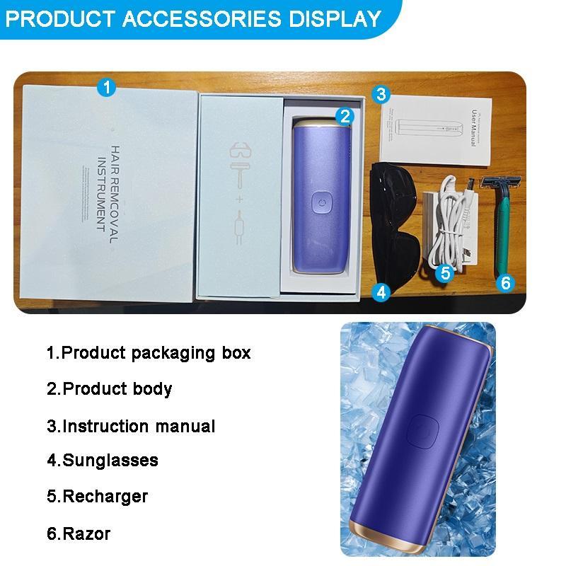 3 in 1 Hair Removal Machine, 1 Box IPL Hair Removal Instrument, Whole Body Hair Removal Machine, Personal Care Appliances for Women