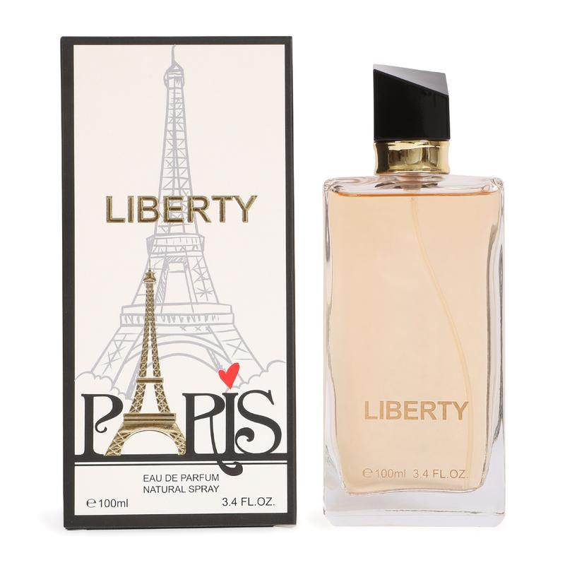 Liberty Paris Eau de Parfum Natural Spray Perfume for Women 100ml 3.4fl.oz. - White Floral, Citrus, Vanilla, Aromatic Fragrance